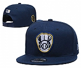 Milwaukee Brewers Team Logo Adjustable Hat YD (3)